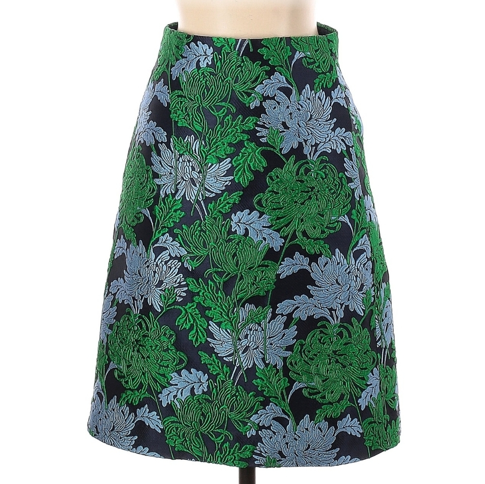 J.Crew Collection Skirt in Chrysanthemum Jacquard
